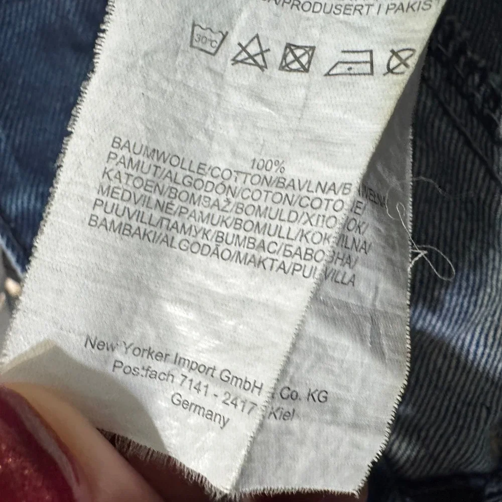 SMOG‎ Jorts Medium Dark Wash Y2K Contrasting Detail Casual
